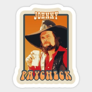 Johnny Paycheck // Retro Sticker